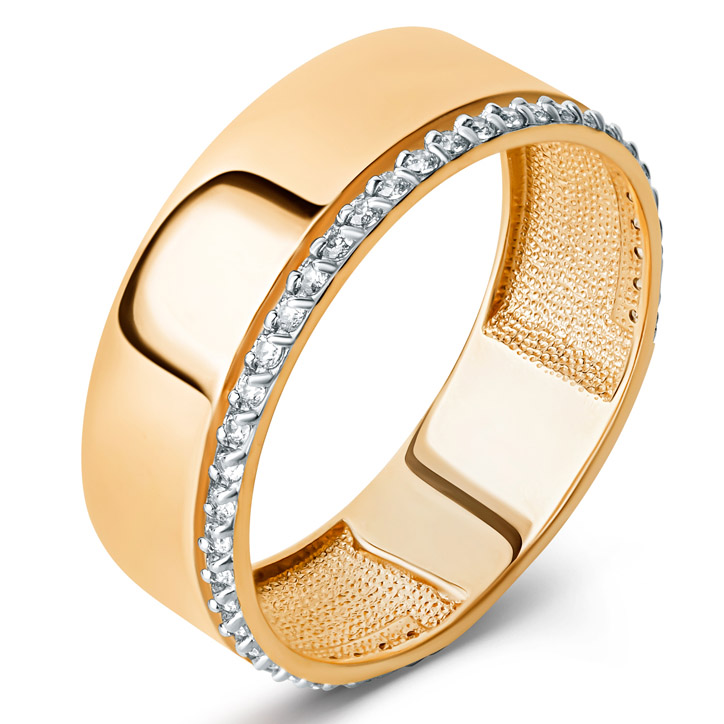Кольцо, золото, фианит, 021021-1102